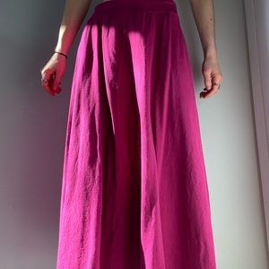 Long Pink Gap Skirt